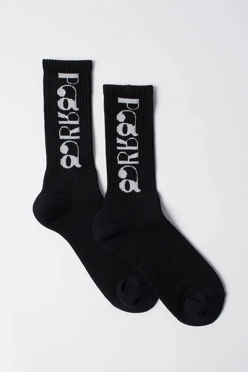 Čarape By Parra Parra Tokyo Logo Crew Socks Crna | 54270