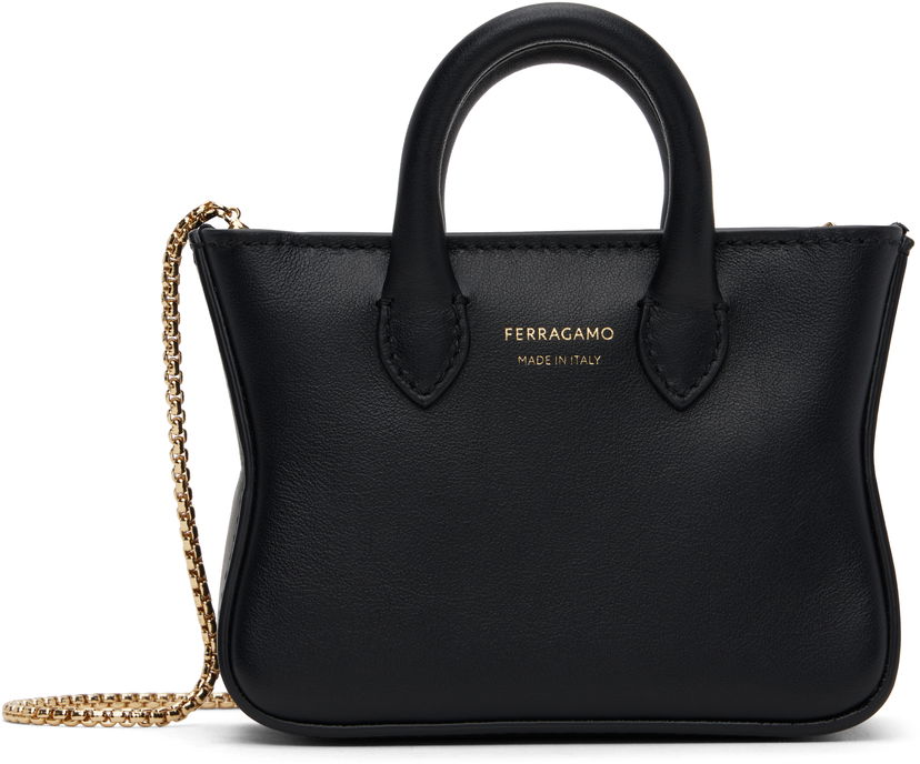 Tote bag FERRAGAMO Charm Mini Wallet Crna | 220799 - 775360