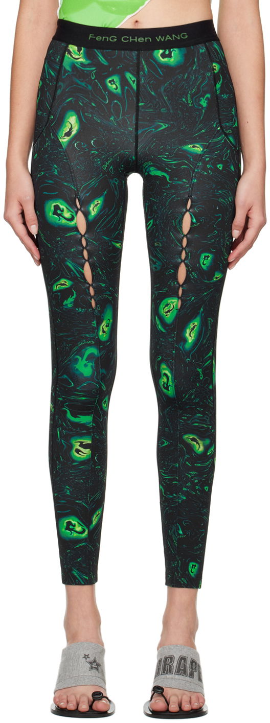 Tajice Feng Chen Wang Feng Chen Wang Phoenix Sport Leggings Zelena | FWF14LG01