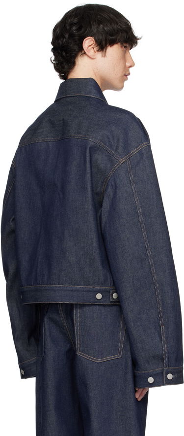 Jakna Acne Studios Blue Patch Pocket Denim Jacket Plava | C90182-, 2