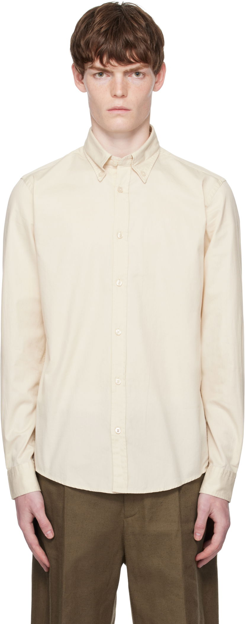 Košulja BOSS BOSS Slim-Fit Shirt Bež | 50545345
