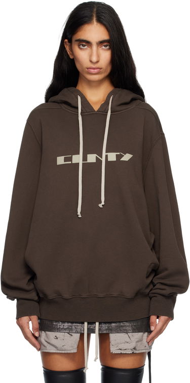 Dukserice Rick Owens Concordians Oversized Hoodie Smeđa | DS02E7241 FSLP2P, 0
