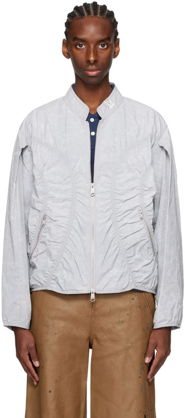 Bomber jakna ADER ERROR Ruched Bomber Jacket Siva | BN01SSJK0809LG, 0