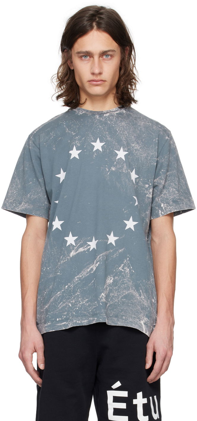 Majica kratkih rukava Études Wonder Europa Graphic T-Shirt Plava | E24MM102A00883
