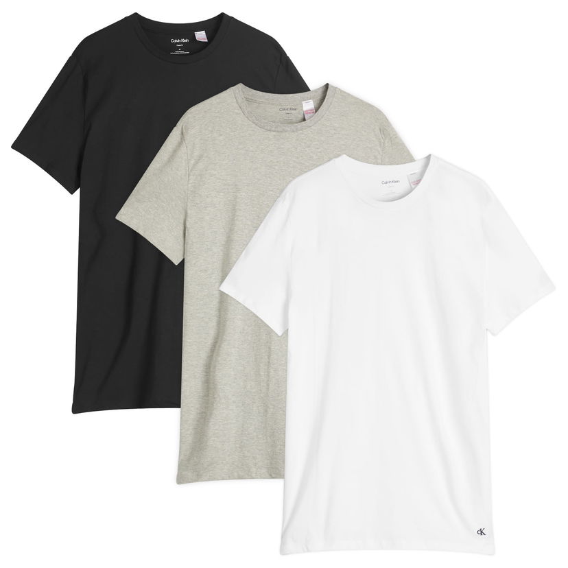 Majica kratkih rukava CALVIN KLEIN Calvin Klein Men's Crew Neck 3 Pack T-Shirts Bijela | LV00NB4051MP1