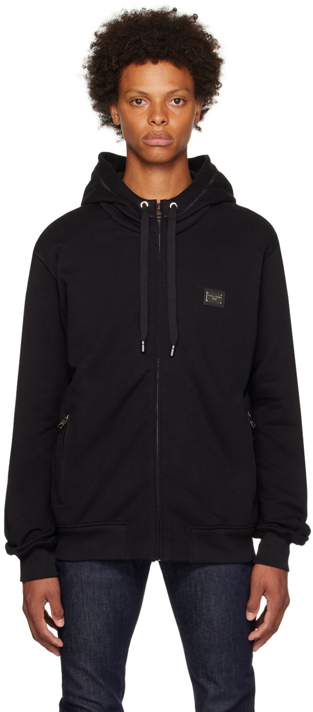 Dukserice Dolce & Gabbana Black Patch Hoodie Crna | G9ABITG7F2G