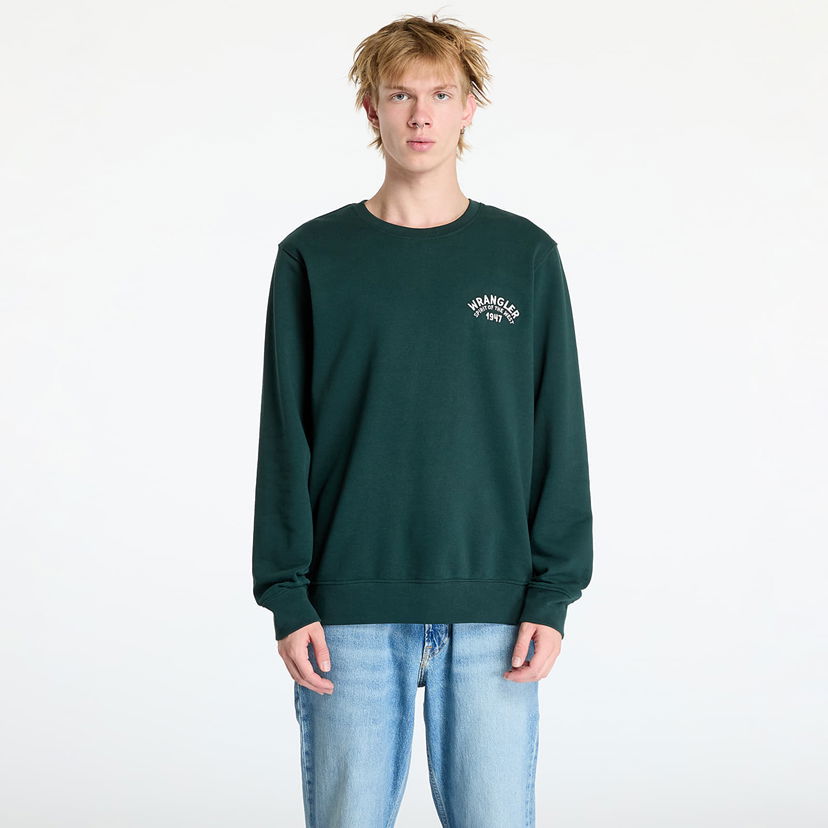 Dukserice Wrangler Crewneck Sweatshirt Scarab Zelena | 112357320