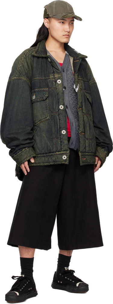Pernata jakna Maison MIHARA YASUHIRO Maison MIHARA YASUHIRO Huge Puffer Denim Jacket Zelena | A13BL023, 3