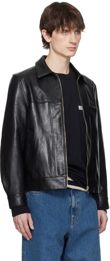 Jakna WACKO MARIA WACKO MARIA Grained Leather Jacket Crna | 25SS-WMO-BL01, 1