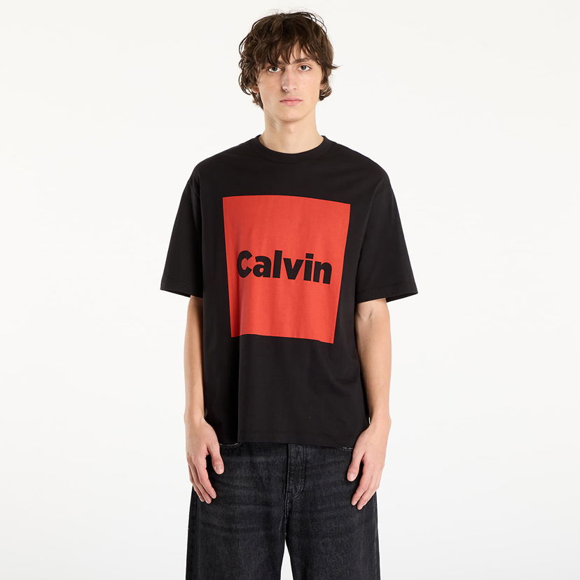 Majica kratkih rukava CALVIN KLEIN T-shirt Calvin Box Graphic Tee Crna | LV04RD813G UB1