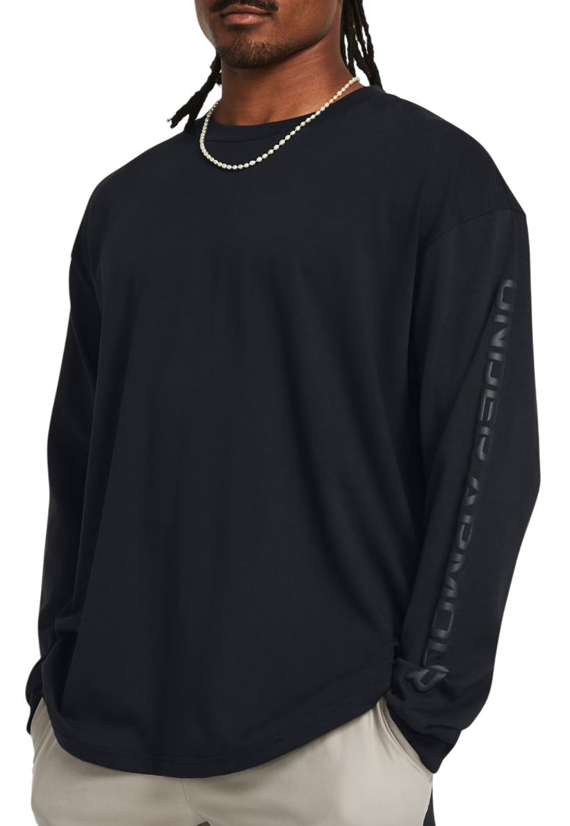Majica kratkih rukava Under Armour Long Sleeve T-Shirt UA HW TONAL WORDMARK Crna | 1382890-001