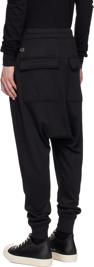 Trenirka Rick Owens Rick Owens Champion Edition Prisoner Drawstring Sweatpants Crna | CM01E1689 CHJS SHINY SWEAT JERSE, 3