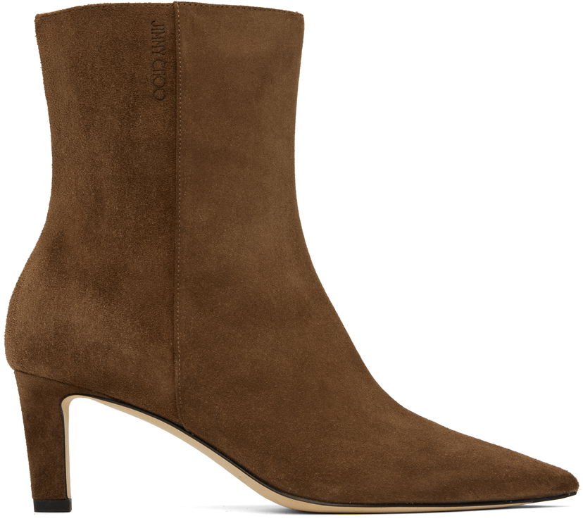 Odjeća Jimmy Choo Jimmy Choo Alizze 65 Suede Ankle Boots Smeđa | ALIZZE AB 65 SVV