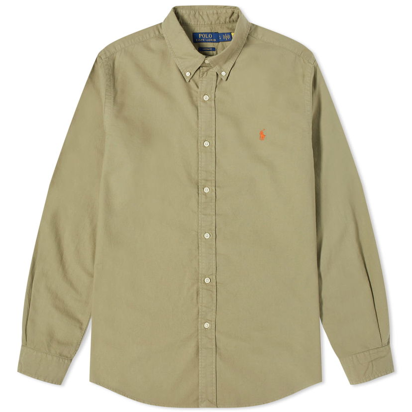 Košulja Polo by Ralph Lauren Polo Ralph Lauren Men's Garment Dyed Oxford Shirt Sage Green Bež | 710805564034
