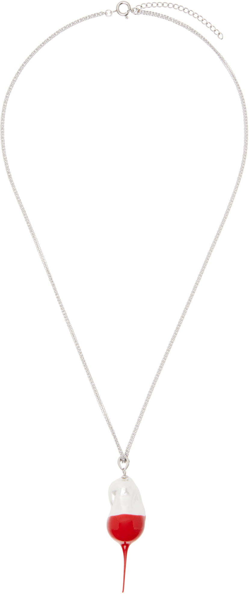 Ogrlica Ottolinger Ottolinger Dipped Pearl Pendant Necklace Crvena | 125-903125-01