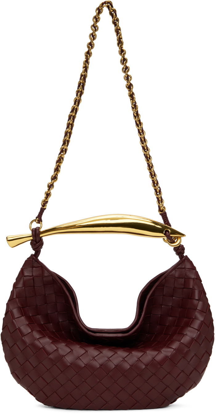 Torba za rame Bottega Veneta Small Intrecciato Leather Shoulder Bag Crvena | 776768 VCPP1