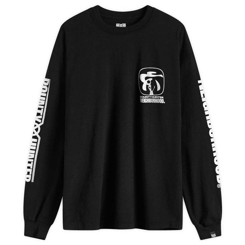 Majica kratkih rukava Neighborhood Neighborhood x Bounty Hunter LS-1 Long Sleeve T-Shirt, Size Large Crna | 251PCBHN-LT02-BLK