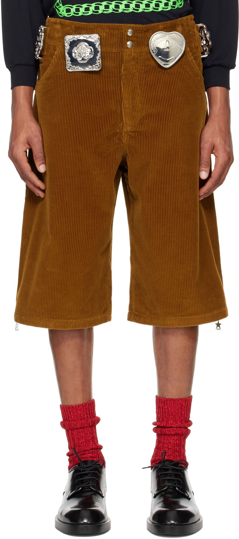 Kratke hlače Chopova Lowena Chopova Lowena Biggity Corduroy Shorts Smeđa | 4095