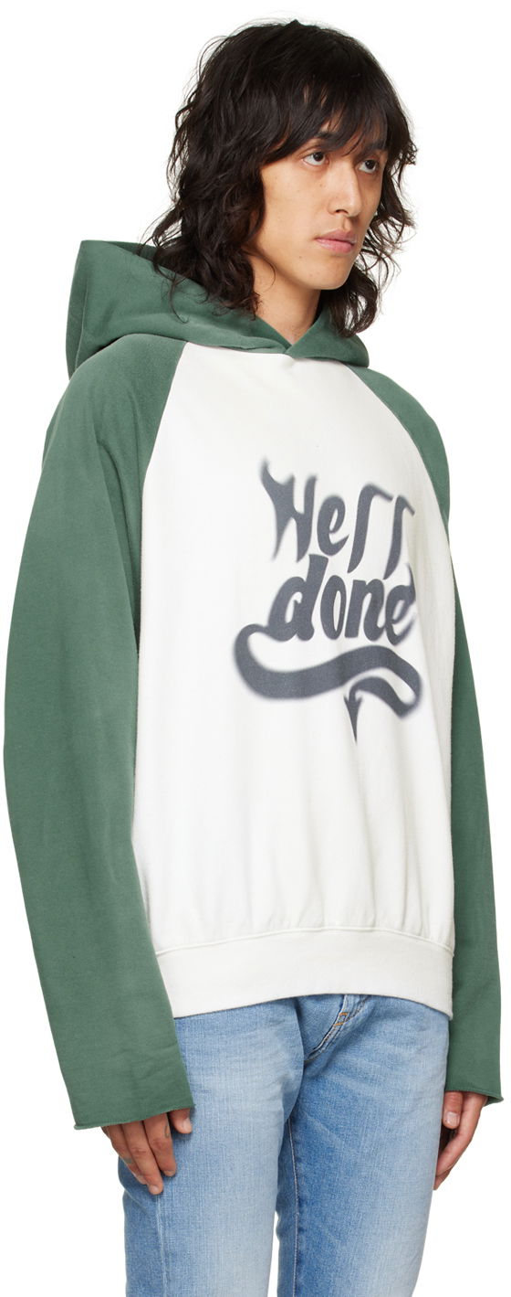 Dukserice We11done We11done Graphic Print Hoodie Bijela | WD-TH3-22-802-U-GR, 1