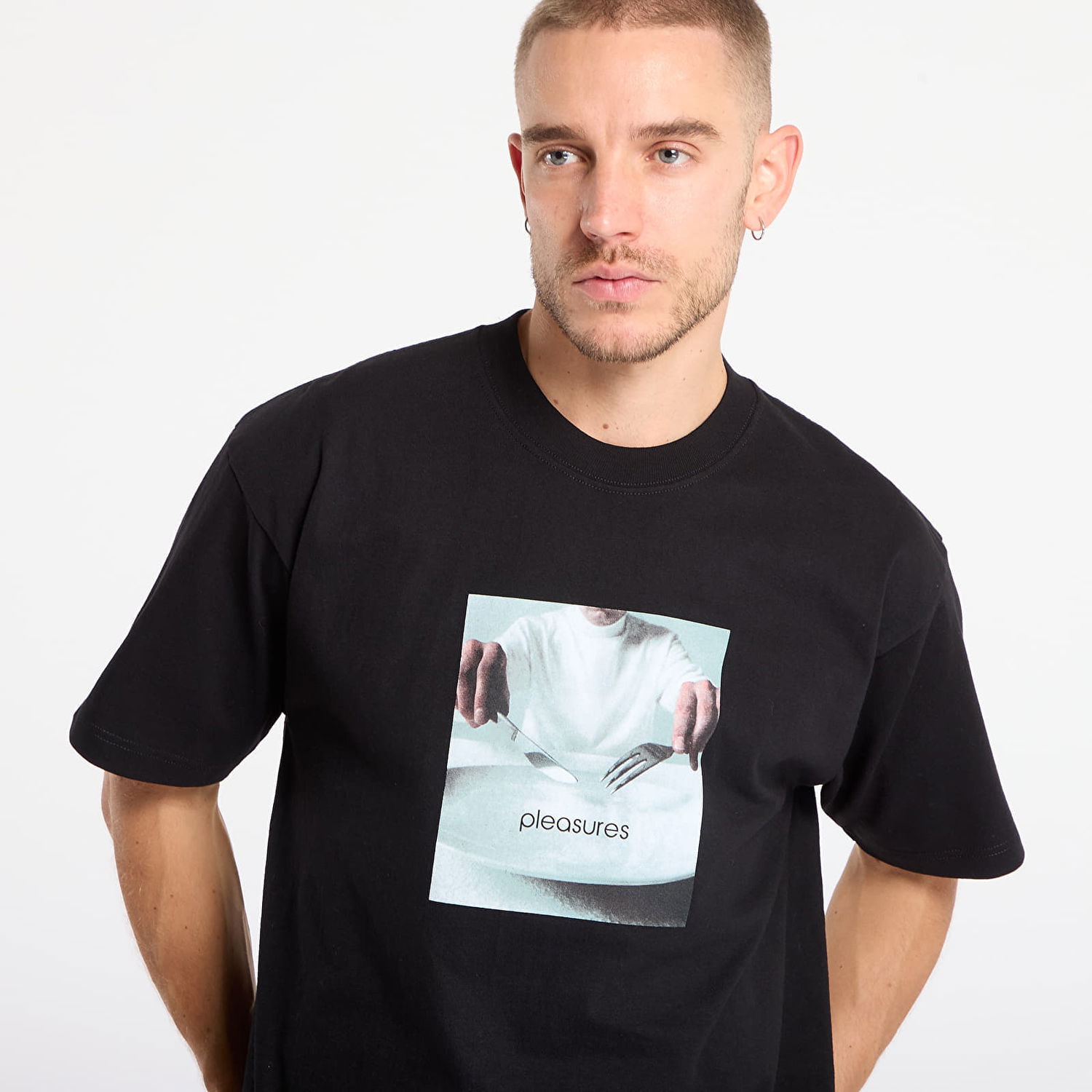 Majica kratkih rukava Pleasures Breakfast T-Shirt Crna | P25F087-BLACK, 1