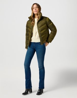 Pernata jakna Wrangler Wrangler Short Puffer Jacket Zelena | 112356502:XS