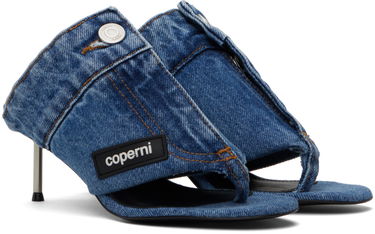 Tenisice i cipele Coperni Open Thong Heeled Sandals Plava | COPSH51202, 3