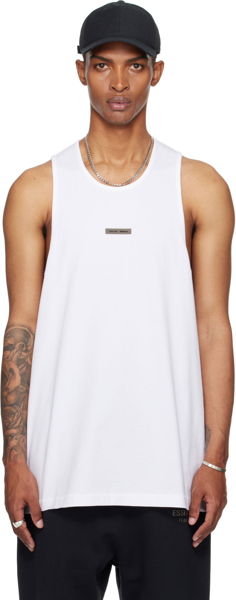 Majica bez rukava Fear of God Fear of God ESSENTIALS Vintage Fit Tank Top Bijela | 125SP254234F