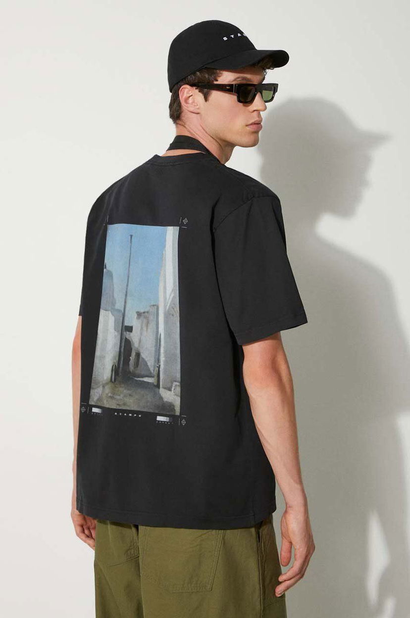 Majica kratkih rukava Stampd Stampd Moroccan City Vintage Graphic T-Shirt Crna | SLA.M3332TE.BLK