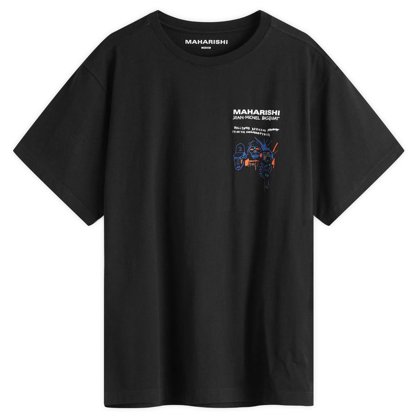 Majica kratkih rukava Maharishi Maharishi x Basquait Year Of The Snake Graphic Tee Crna | 1466-BLK