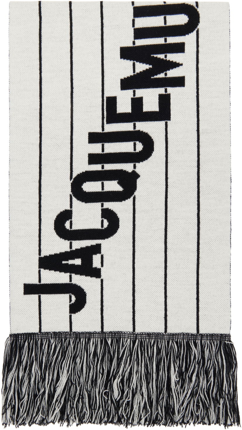 Šal Jacquemus Jacquemus 'The Liga' Knit Scarf Bijela | 25E255AC758-2200