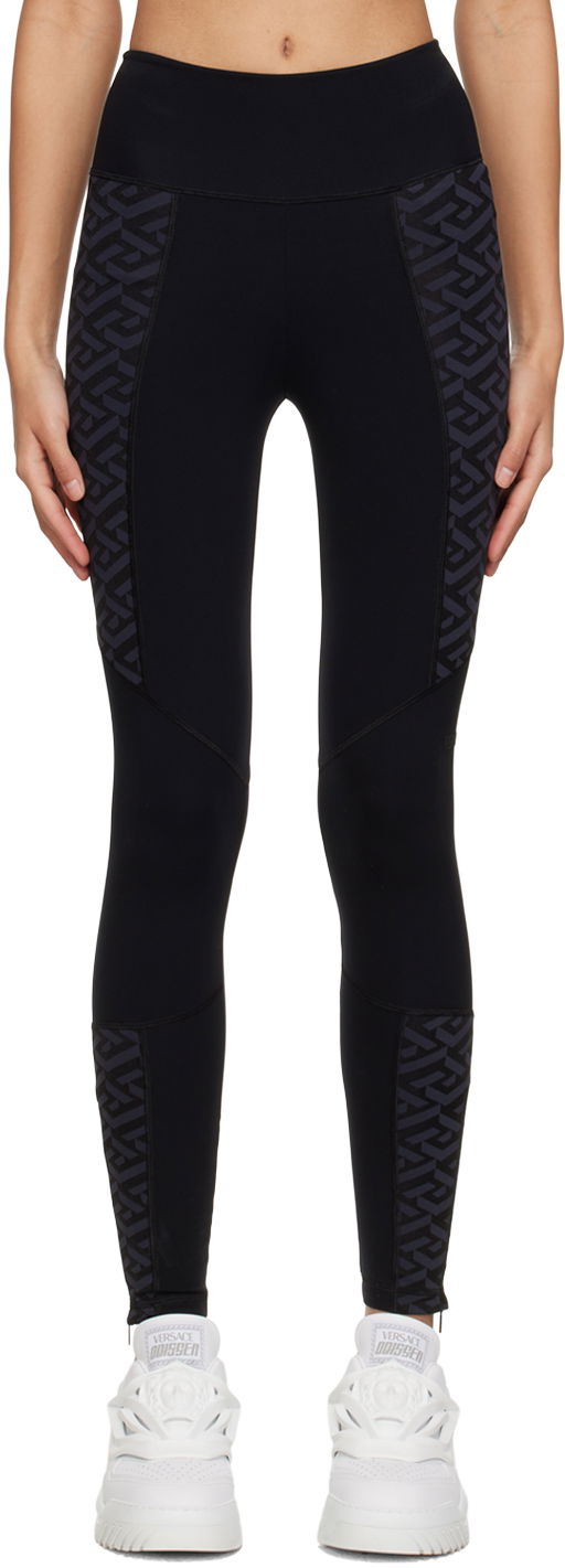 Tajice Versace 'La Greca' Leggings Crna | 1008683_1A06231_1B000