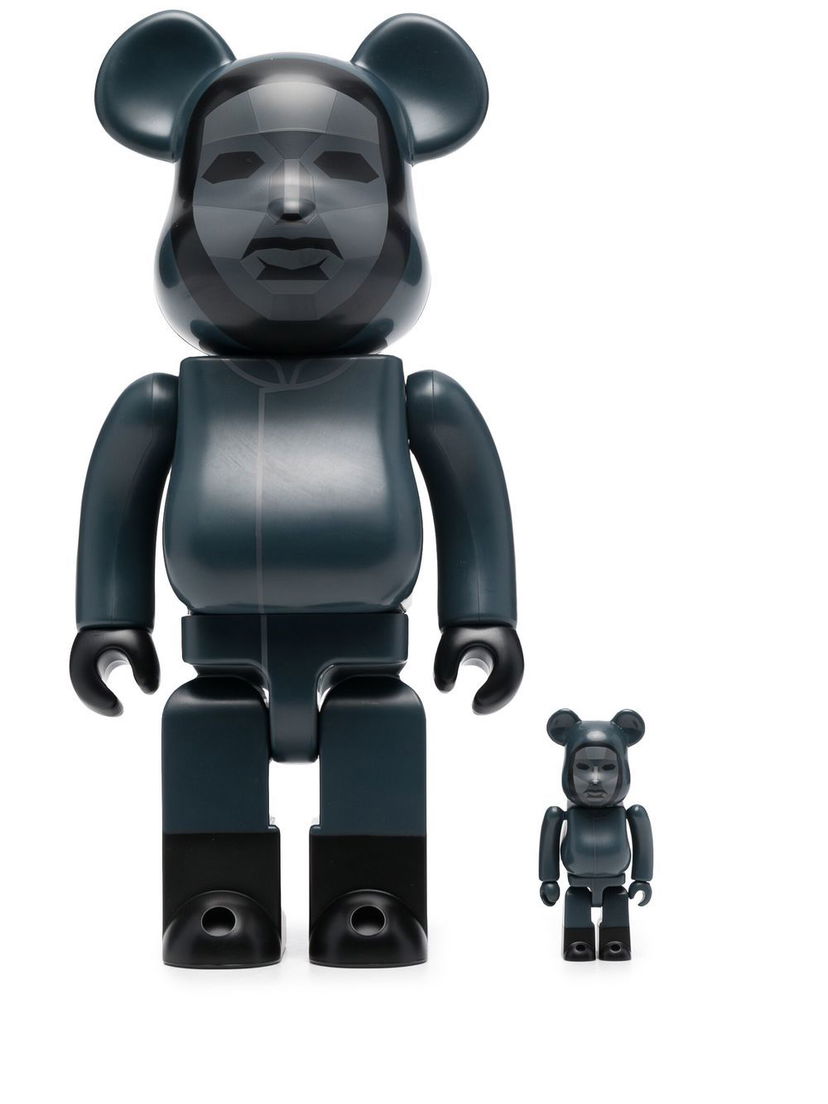 Kolekcionarsko Medicom Toy Squid Game Frontman 100% and 400% figure set - Black Crna | 14SQUIDFRONTFMULTI19309556