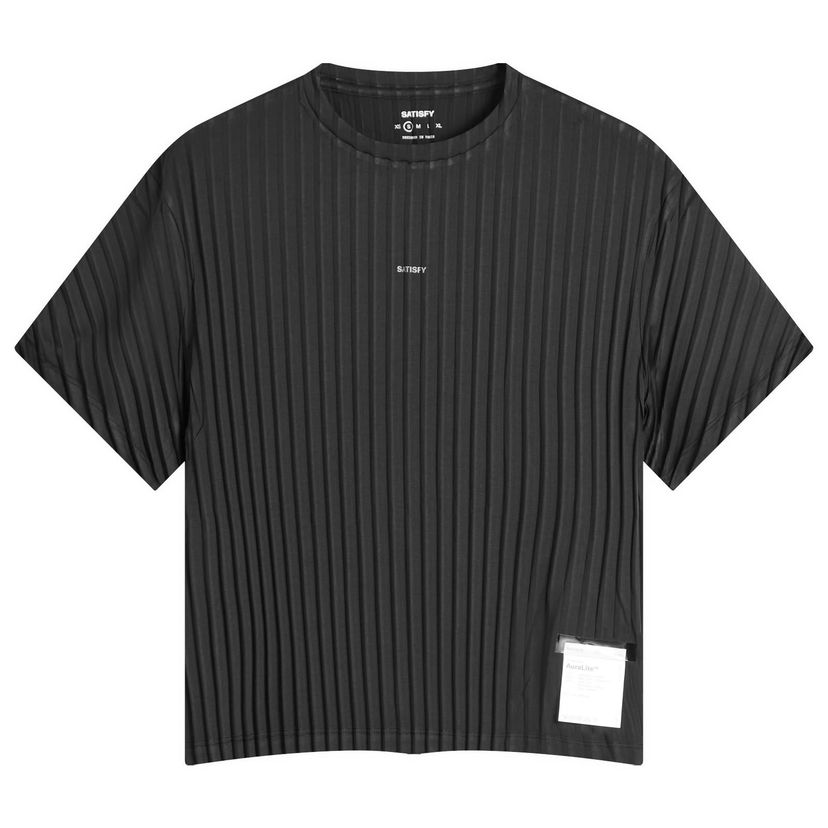 Majica kratkih rukava Satisfy Auralite Pleated T-Shirt Crna | 21021-BK-SA