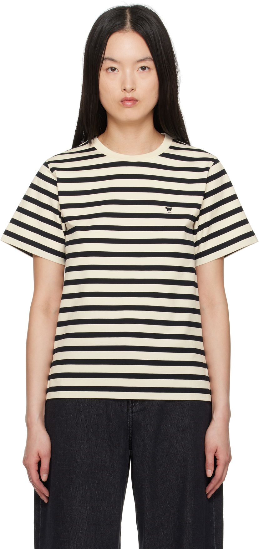 Majica kratkih rukava Max Mara Weekend Max Mara Striped T-Shirt Bež | 2515971031600