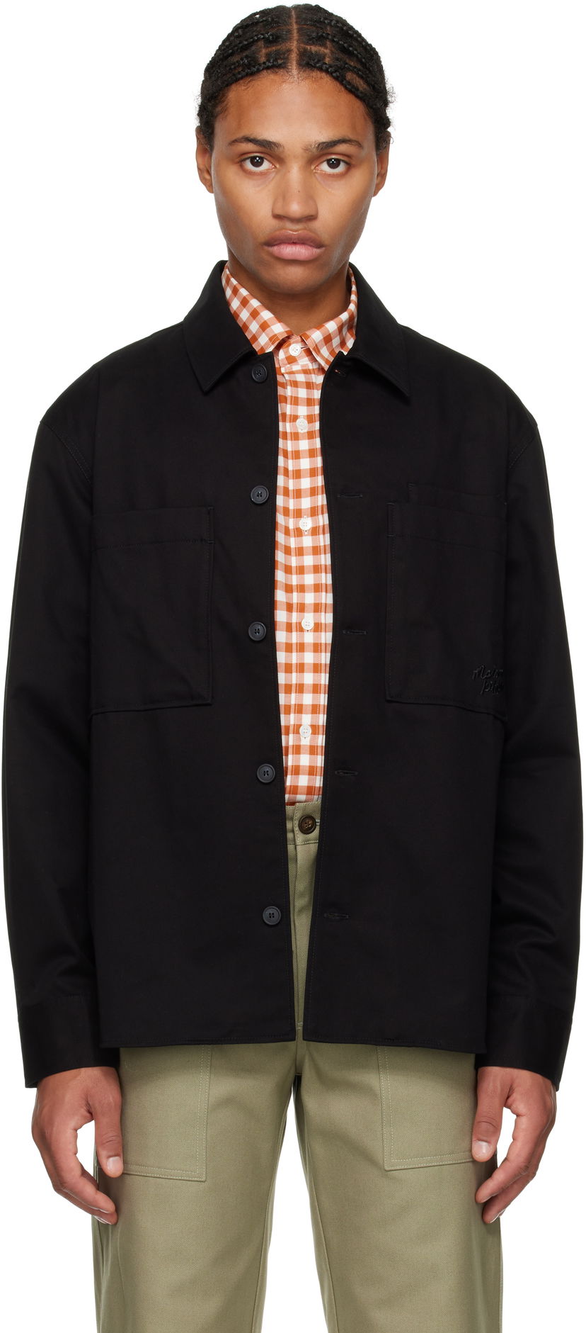 Košulja MAISON KITSUNÉ Cotton Overshirt Crna | MM00401WW0122