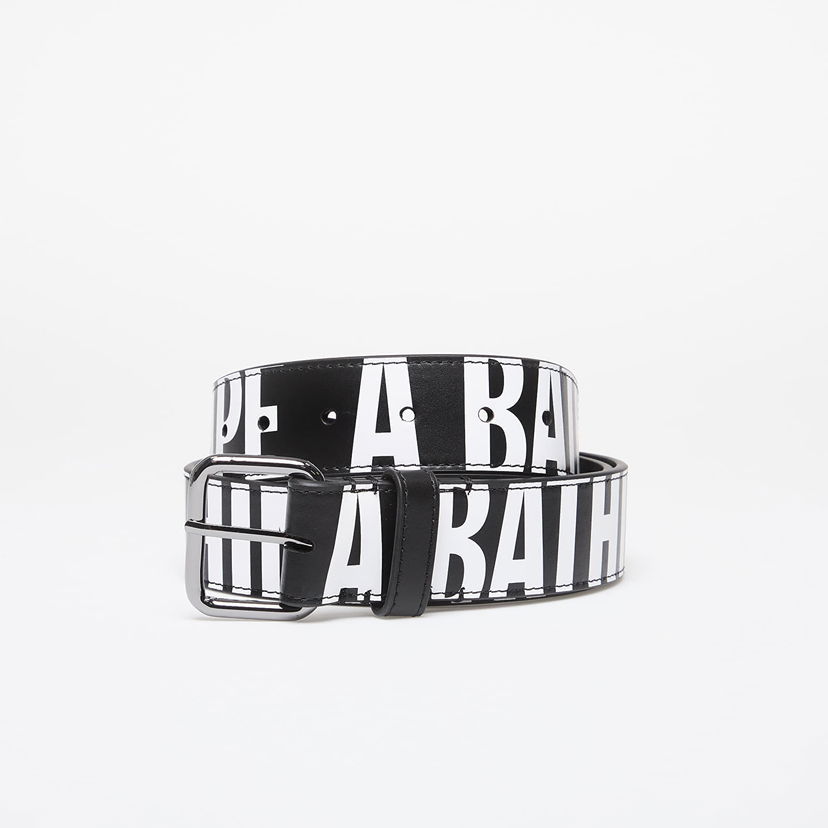 Pojasevi BAPE A BATHING APE Debossed Logo Belt Black Universal Crna | 001BTK201302M BLK
