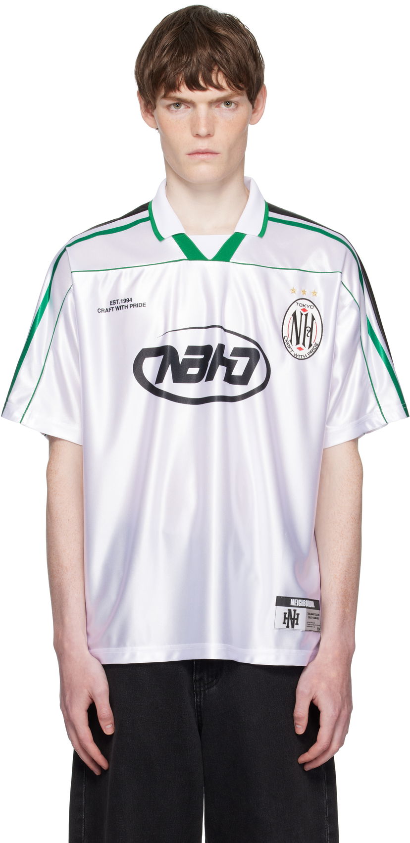 Polo majica Neighborhood Neighborhood Game Short Sleeve Polo Bijela | 251FPNH-CSM16