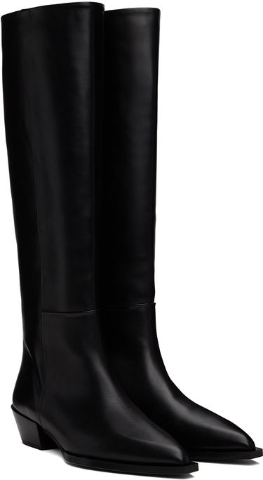Odjeća Aeyde Aeyde Arla Leather Cowboy Tall Boots Crna | A11-KB-ARUP40CH116-FW24-800-001, 3