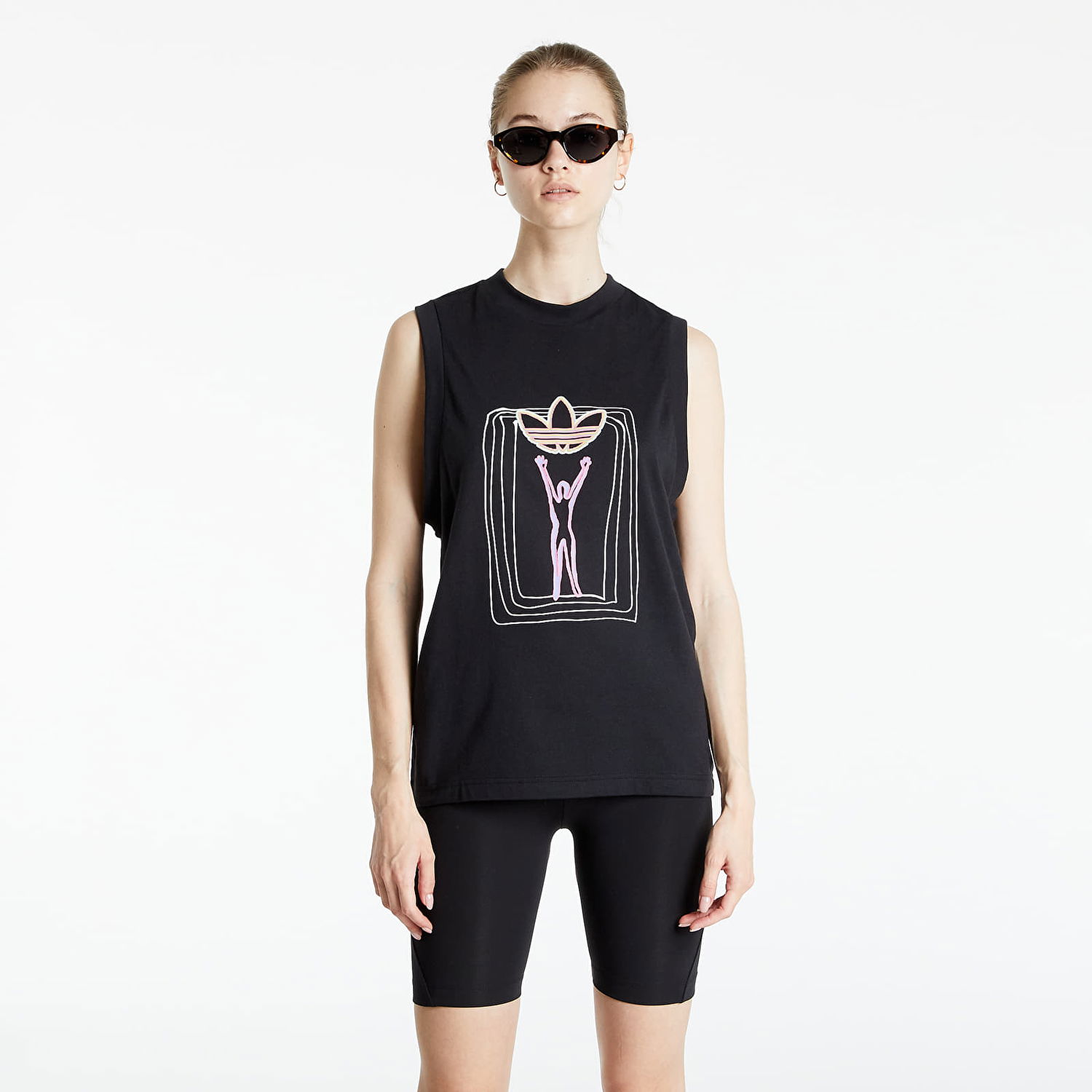 Majica bez rukava adidas Originals Love Unites Tank Crna | H43967, 0
