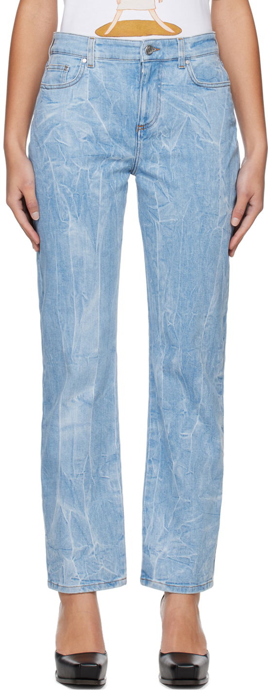 Jeans Stella McCartney Stella McCartney Crinkle Wash Jeans Plava | 6D00293SPH08