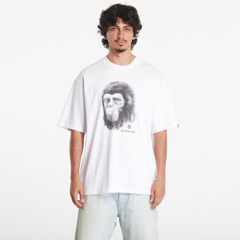 Majica kratkih rukava BAPE A BATHING APE Pixel Comic Ape Head Relaxed Fit Short Sleeve Tee White Bijela | 001TEK801304M WHT