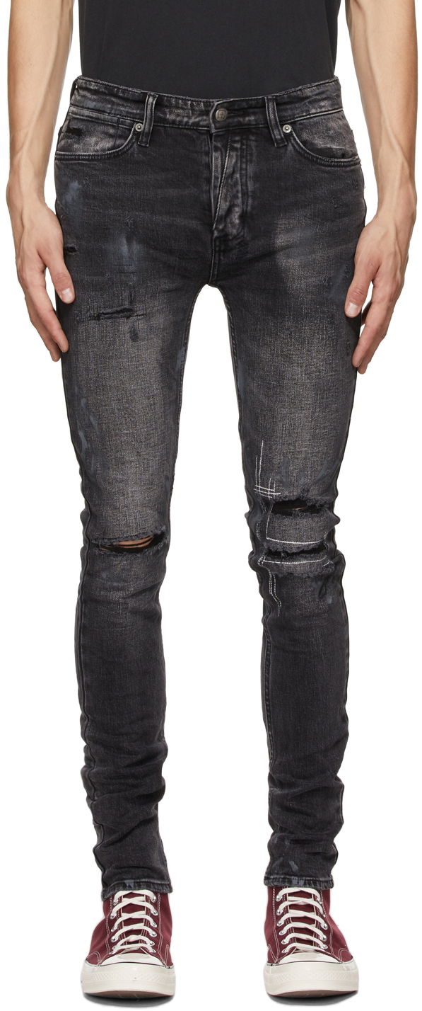 Jeans Ksubi Van Winkle Burnt Jeans Crna | 5000006441