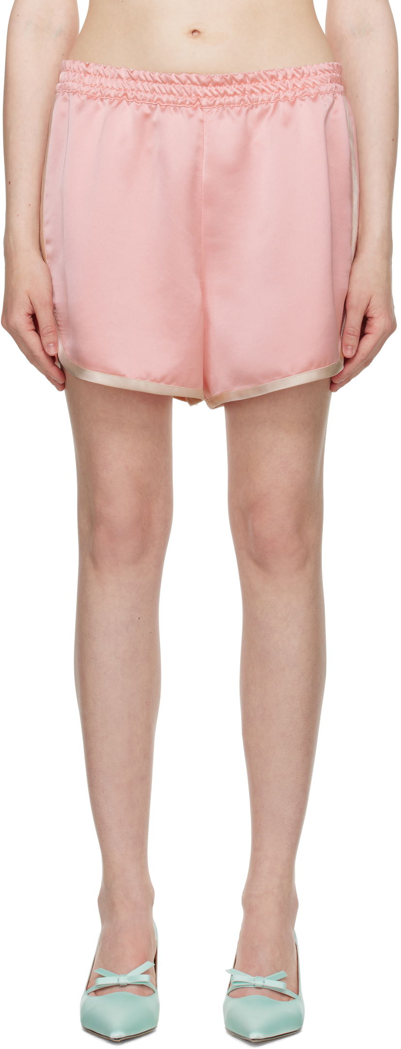 Kratke hlače Anna Sui Anna Sui Satin Shorts Ružičasta | 325D40