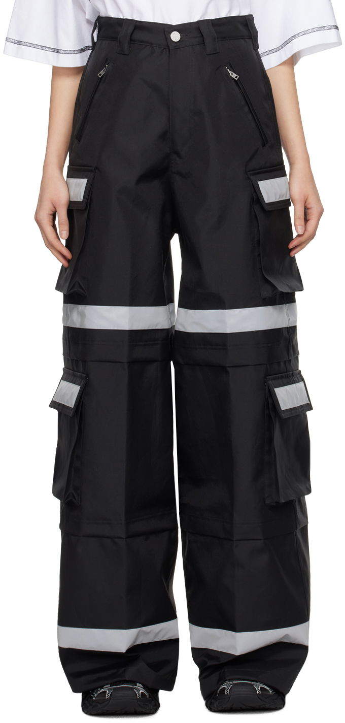 Cargo hlače VETEMENTS Reflective Cargo Pants Crna | UE64PA900B