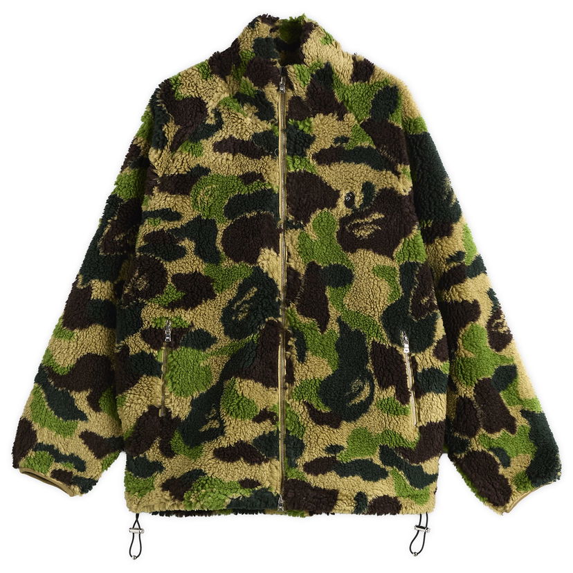 Jakna BAPE ABC Camo One Point Boa Fleece Jacket Višebojno | 001LJL801320M-GRN