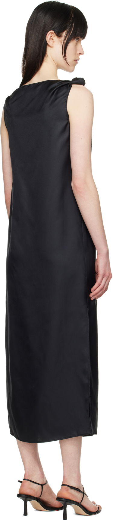 Haljina Loulou de Saison Loulou de Saison Moun Midi Dress Crna | MOUN, 2