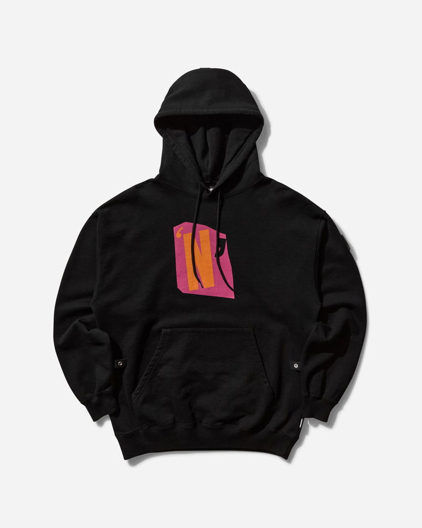 Dukserice Neighborhood Graphic Print Hoodie Crna | 242UWPGN-CSM01 BK