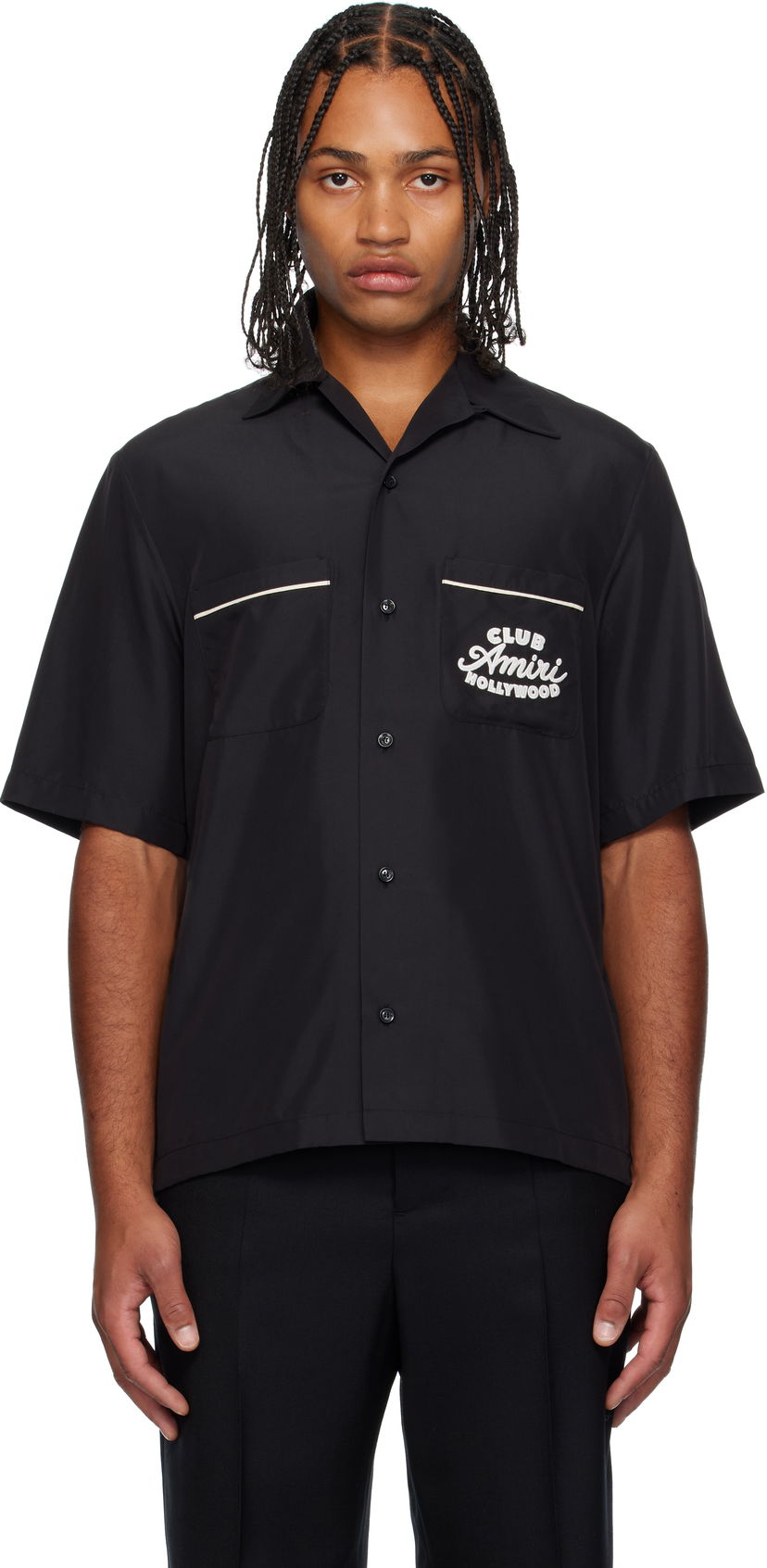 Košulja AMIRI Amiri 'Club Amiri' Camp Shirt Crna | AMSTCA1194