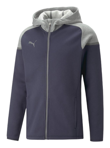 Dukserice Puma teamCup Casuals Full-Zip Hoodie Tamnoplava | 657987-006