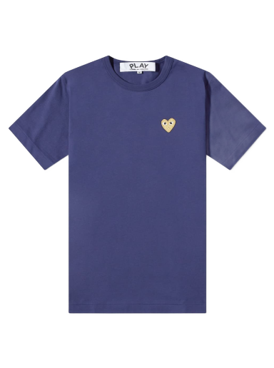 Majica kratkih rukava Comme des Garçons Play Gold Heart Logo Tee Tamnoplava | P1T216-2